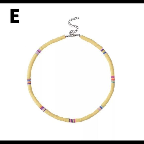 🍄🍄BOHO POLYMER CLAY CHOKER NECKLACE - Picture 3 of 5